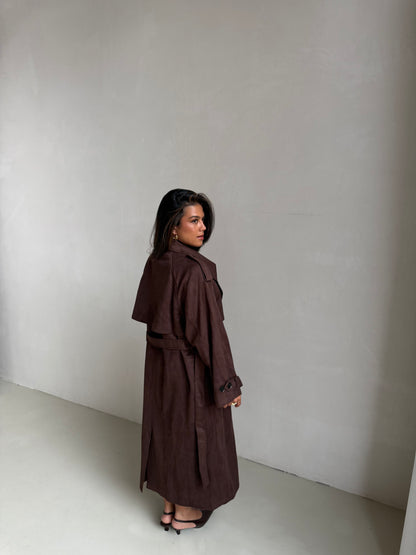 Trenchcoat suède
