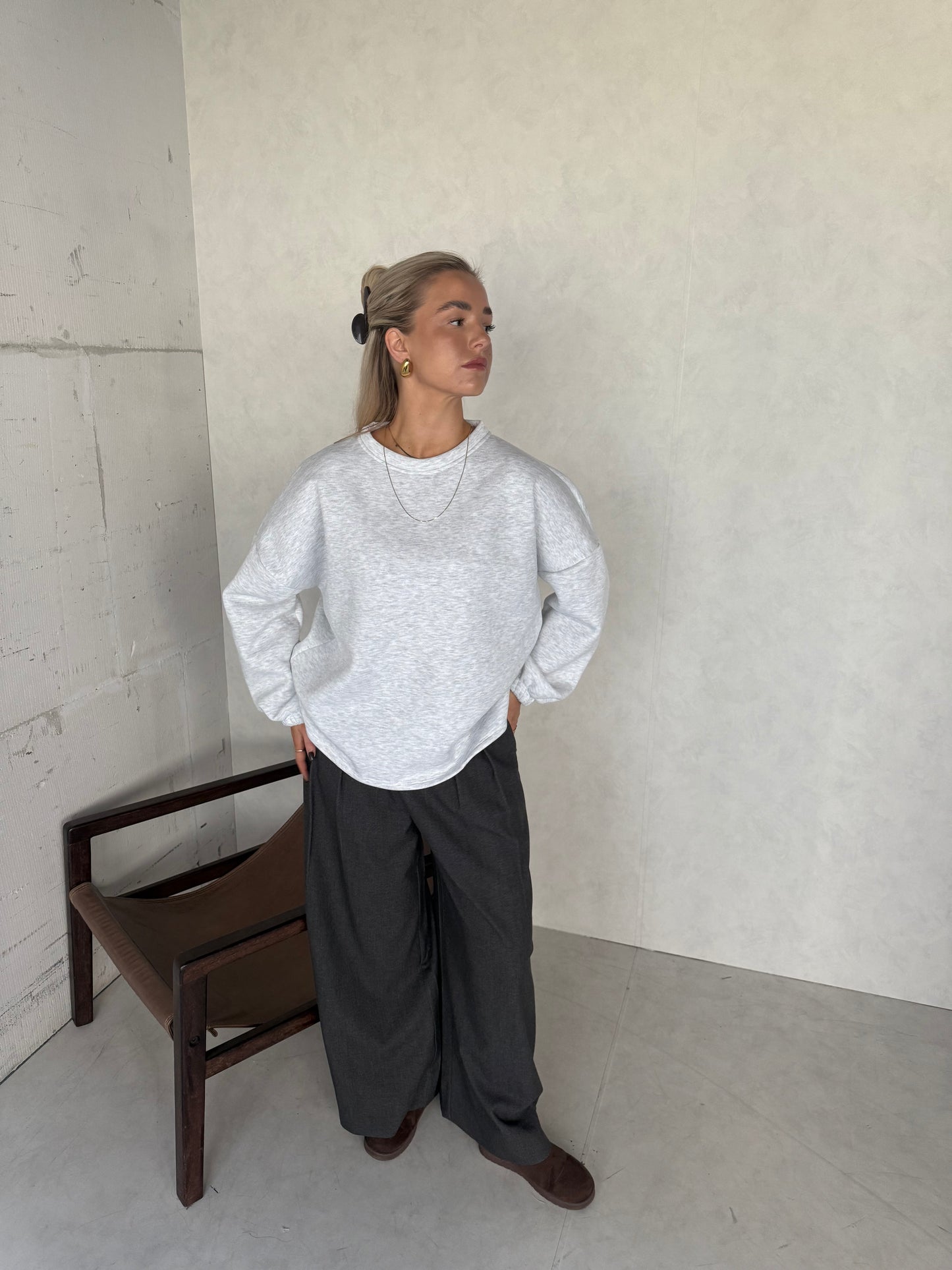 Trui Noeloe comfy grijs