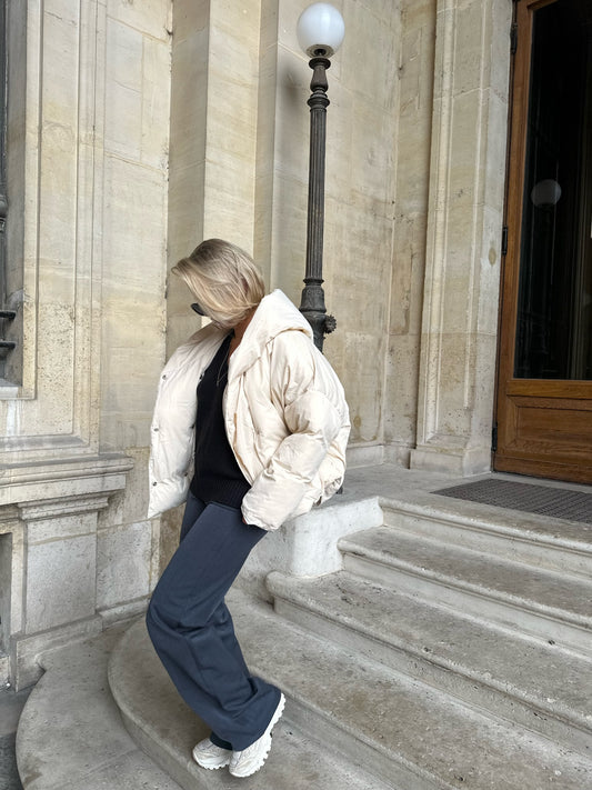 puffer jacket cream