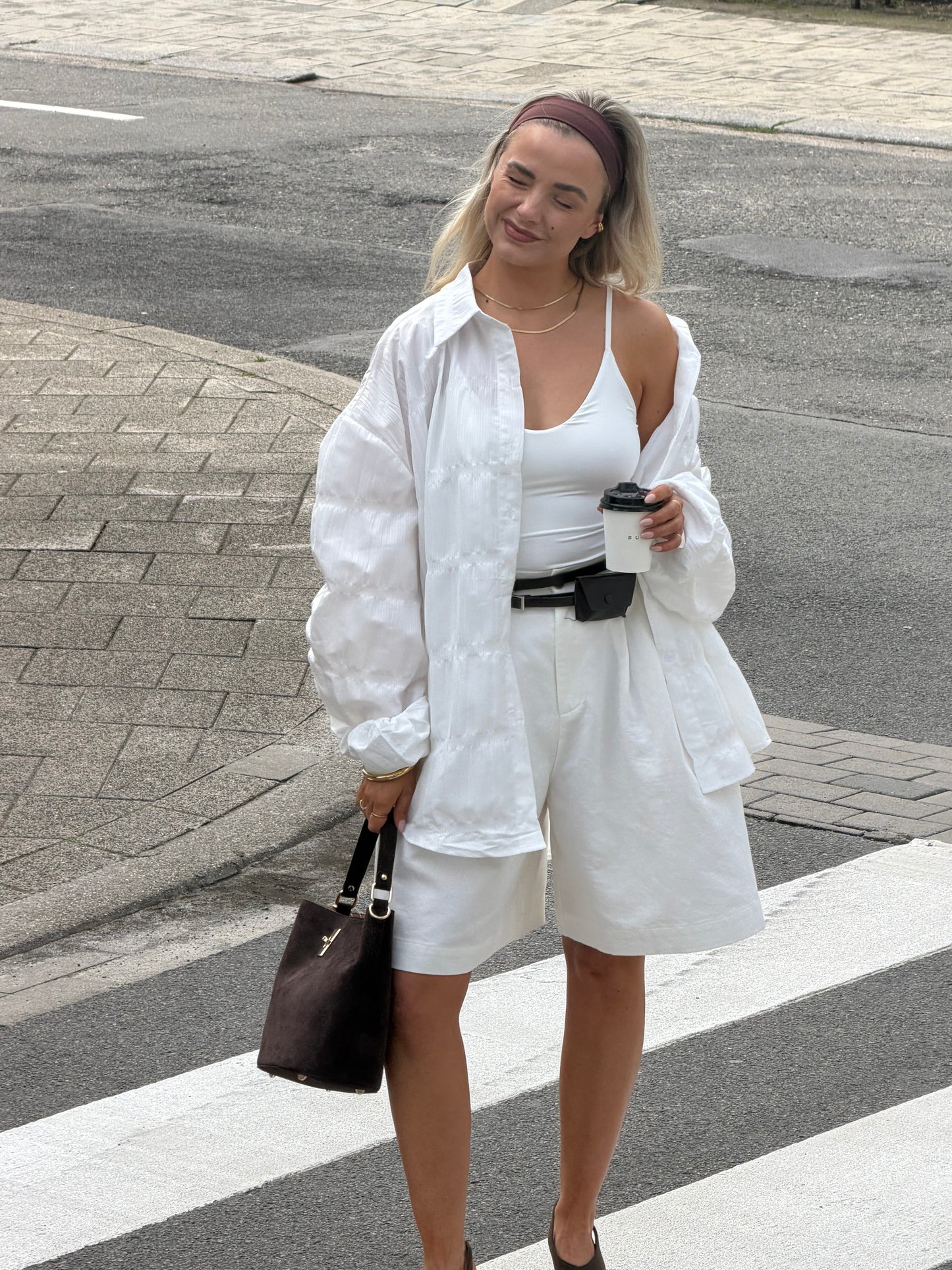 Witte oversized blouse