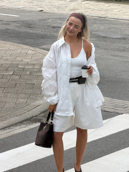 Witte oversized blouse