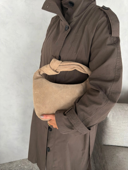 Tas suède Camel