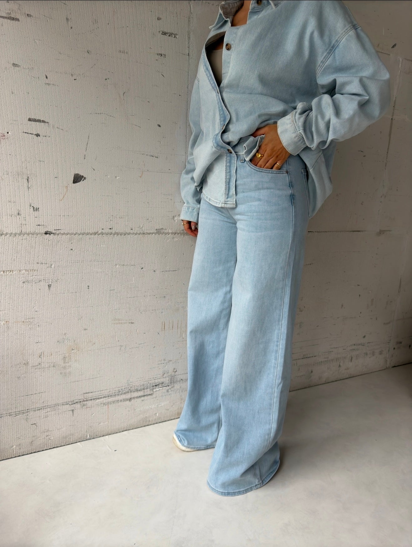 Denim blouse