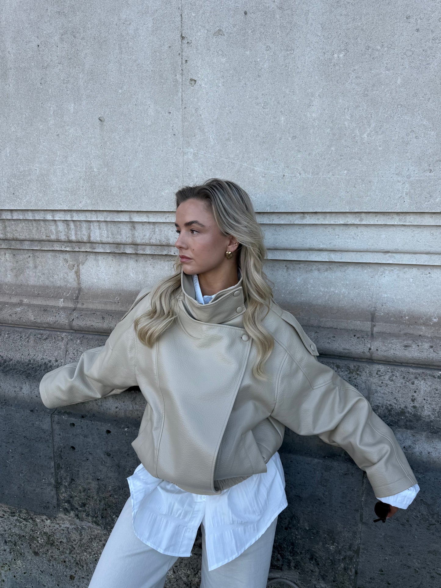 Jack beige hoge hals