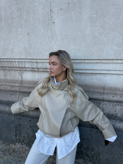 Jack beige hoge hals