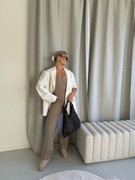 Body suite sport set taupe