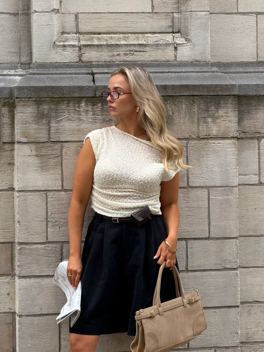 Beige top