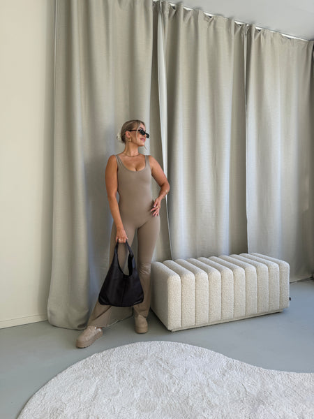 Body suite sport set taupe