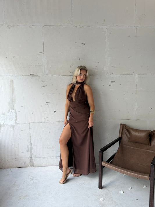 Jurk Noeloe dreamy brown