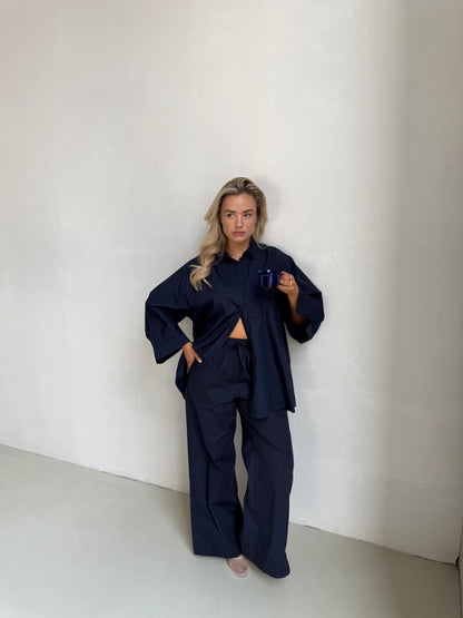 Lange broek marine blauw