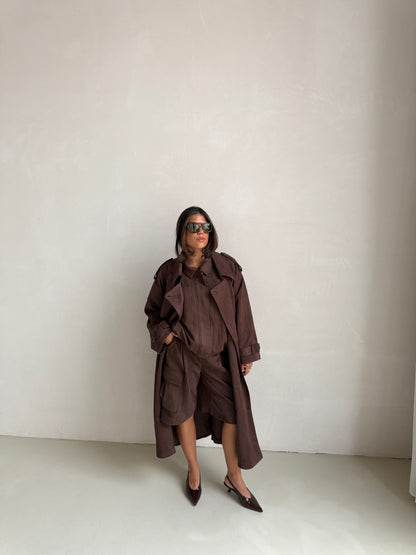 Trenchcoat suède