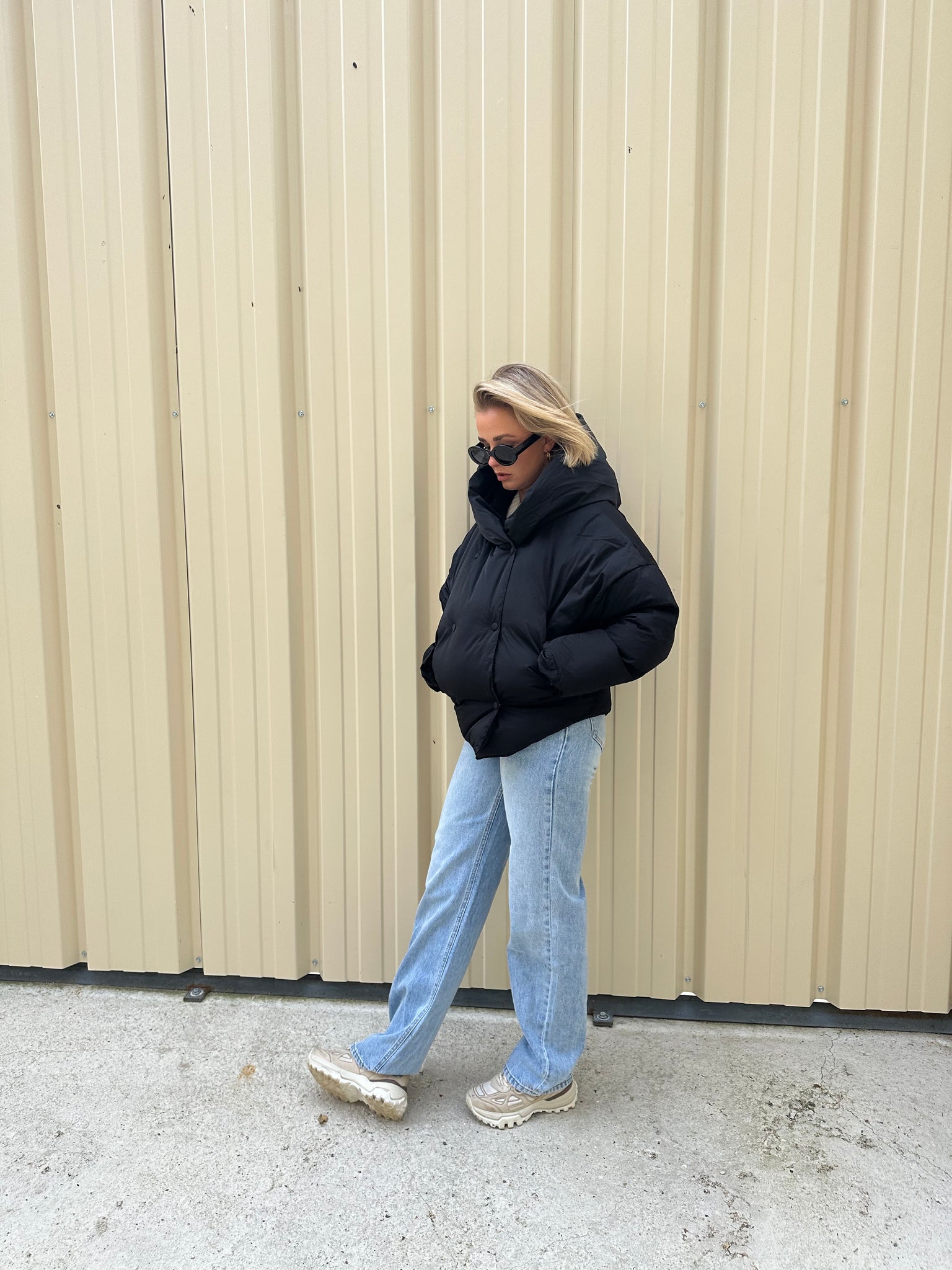 puffer jas zwart