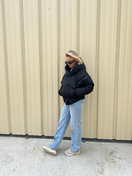 puffer jas zwart