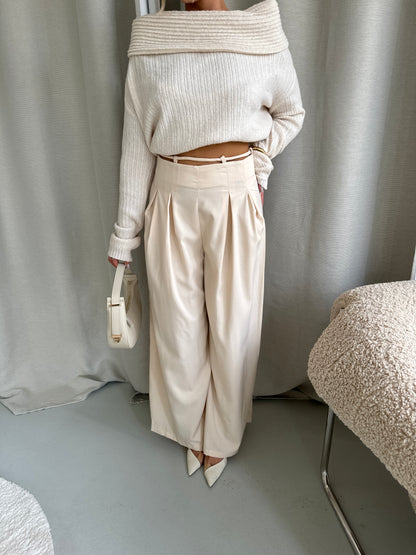 Pantalon touw crème