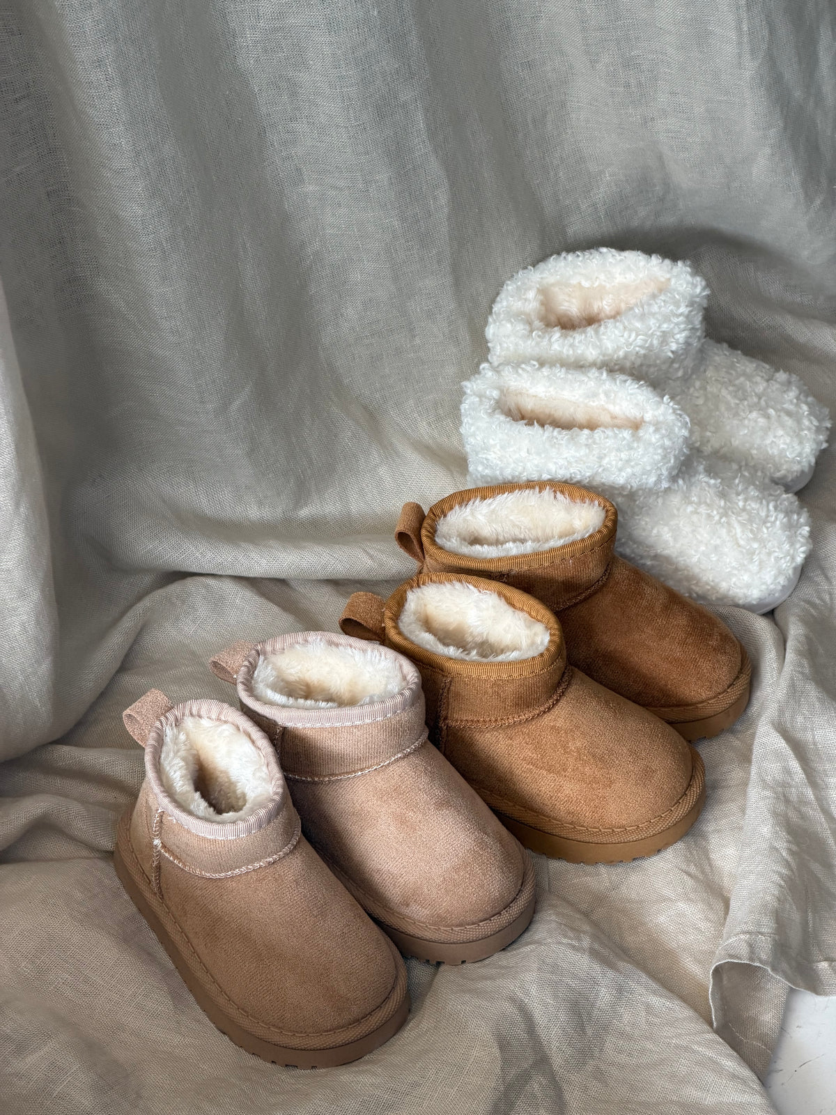 Boots beige dikke zool - 20 t/m 30
