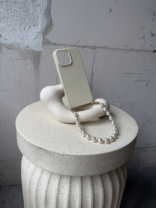 Beige case + short cord