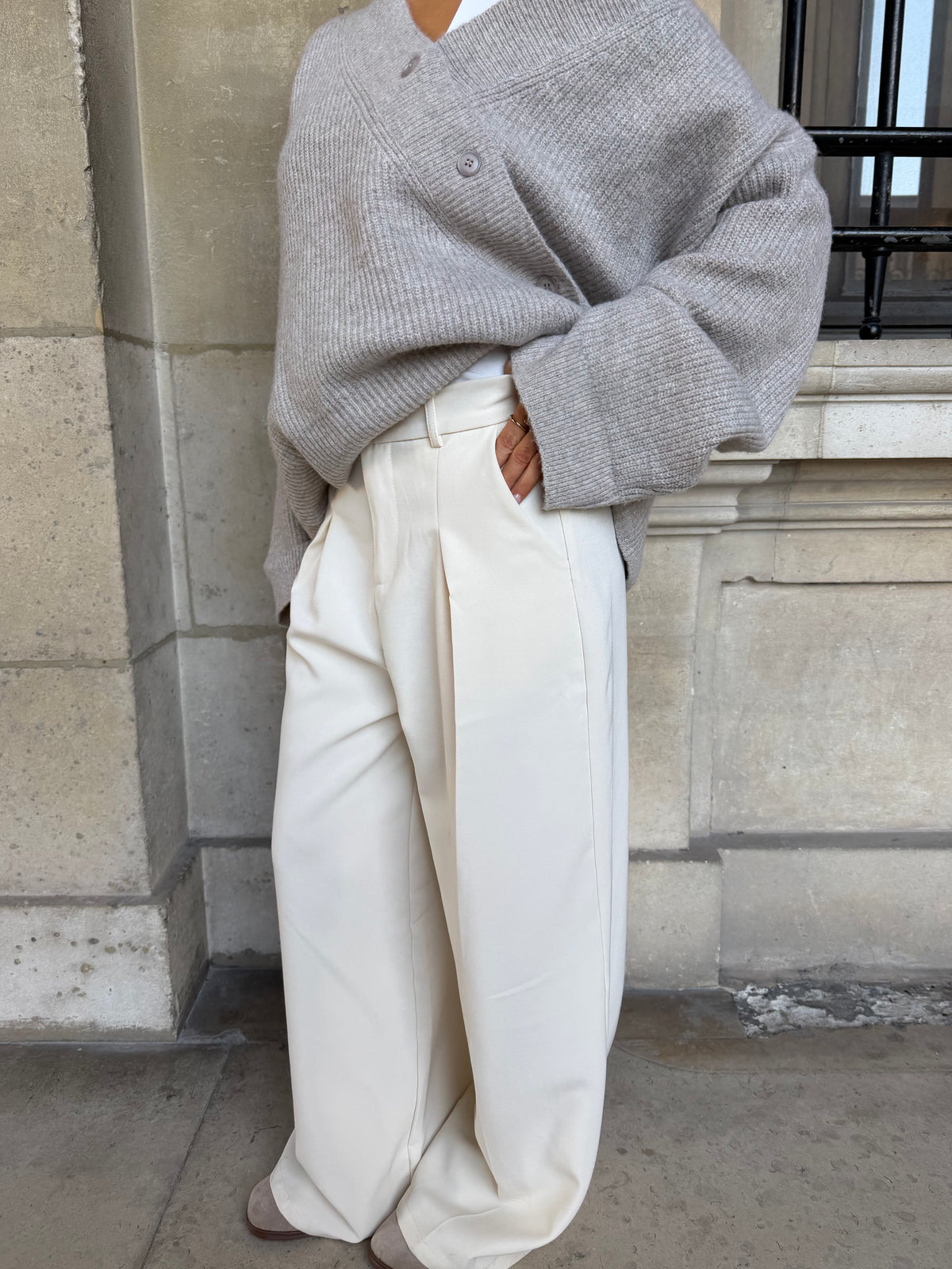 Pantalon creme