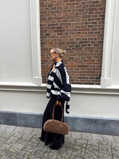 Trui streep met sjaaltje