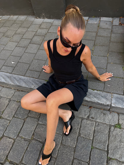Layer top zwart