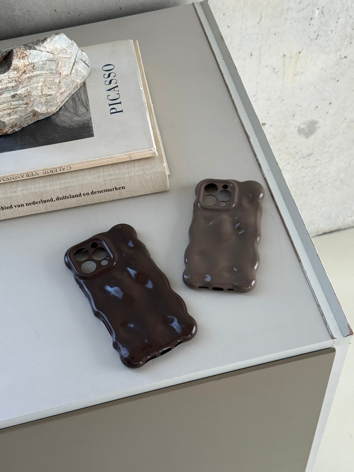Hoesje bubbel taupe