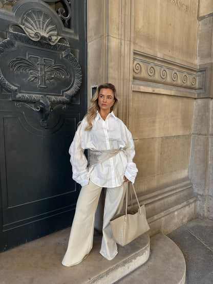 Witte oversized blouse