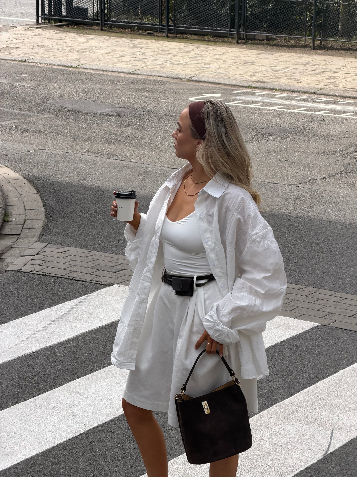 Witte oversized blouse