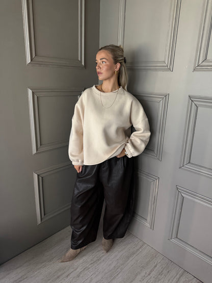 Trui Noeloe comfy beige