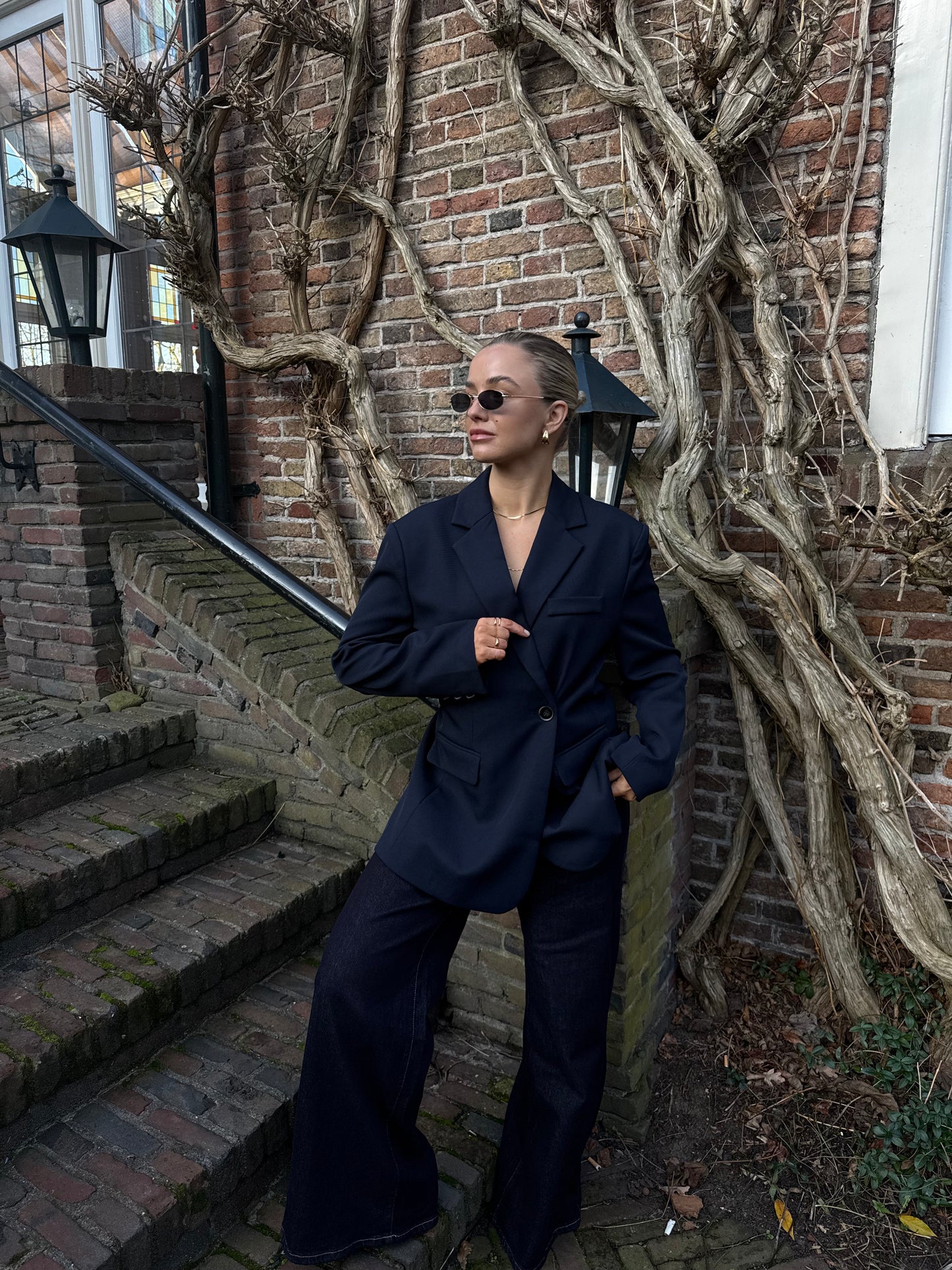 Colbert donker blauw