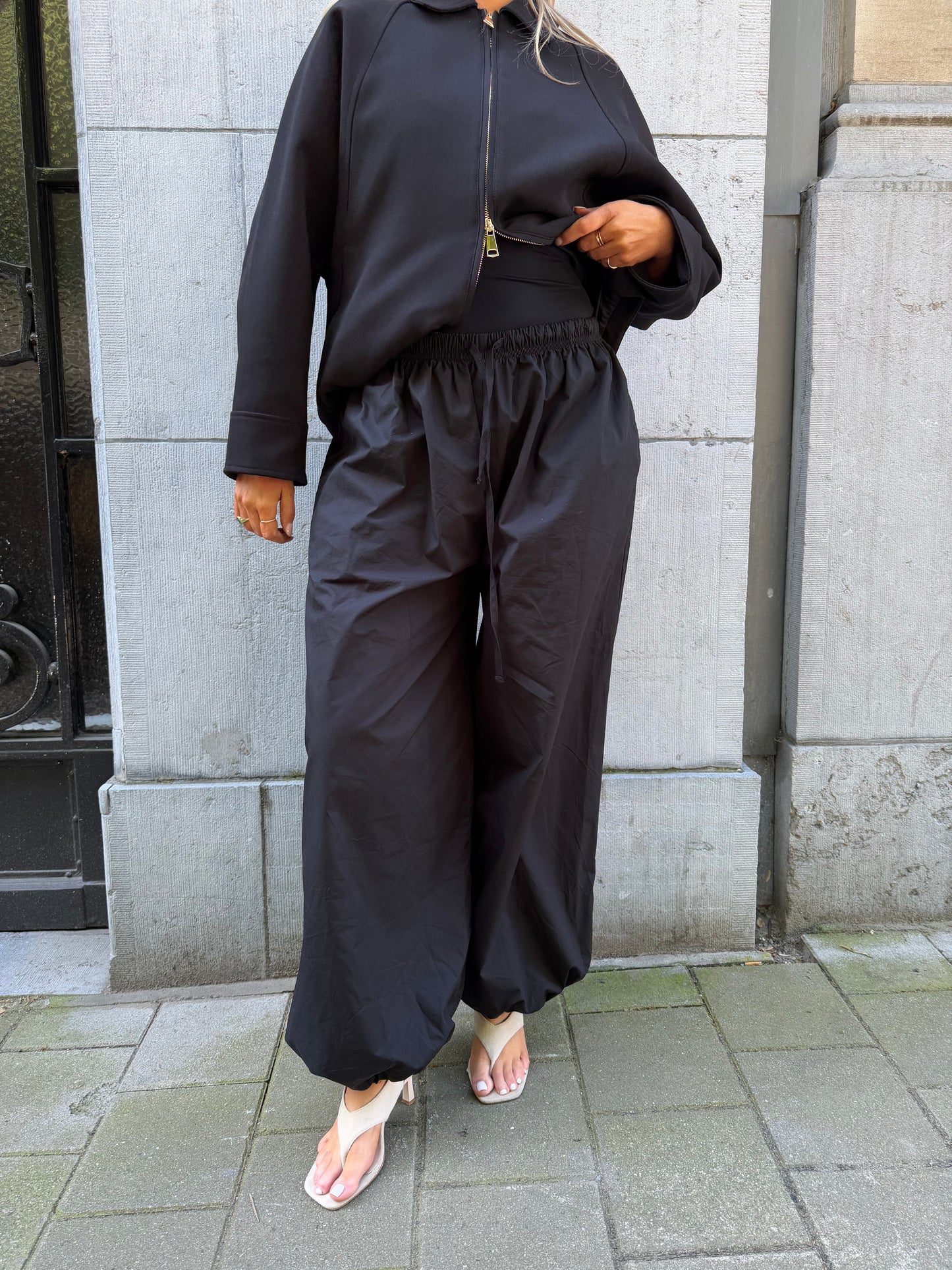 Zwarte ballon broek