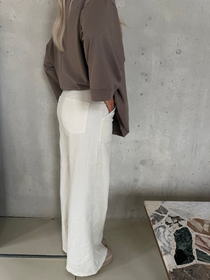 Broek crème