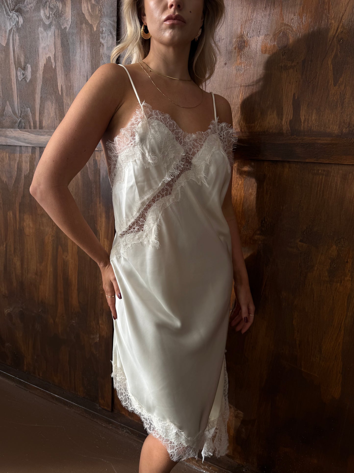 Jurk crème with detail