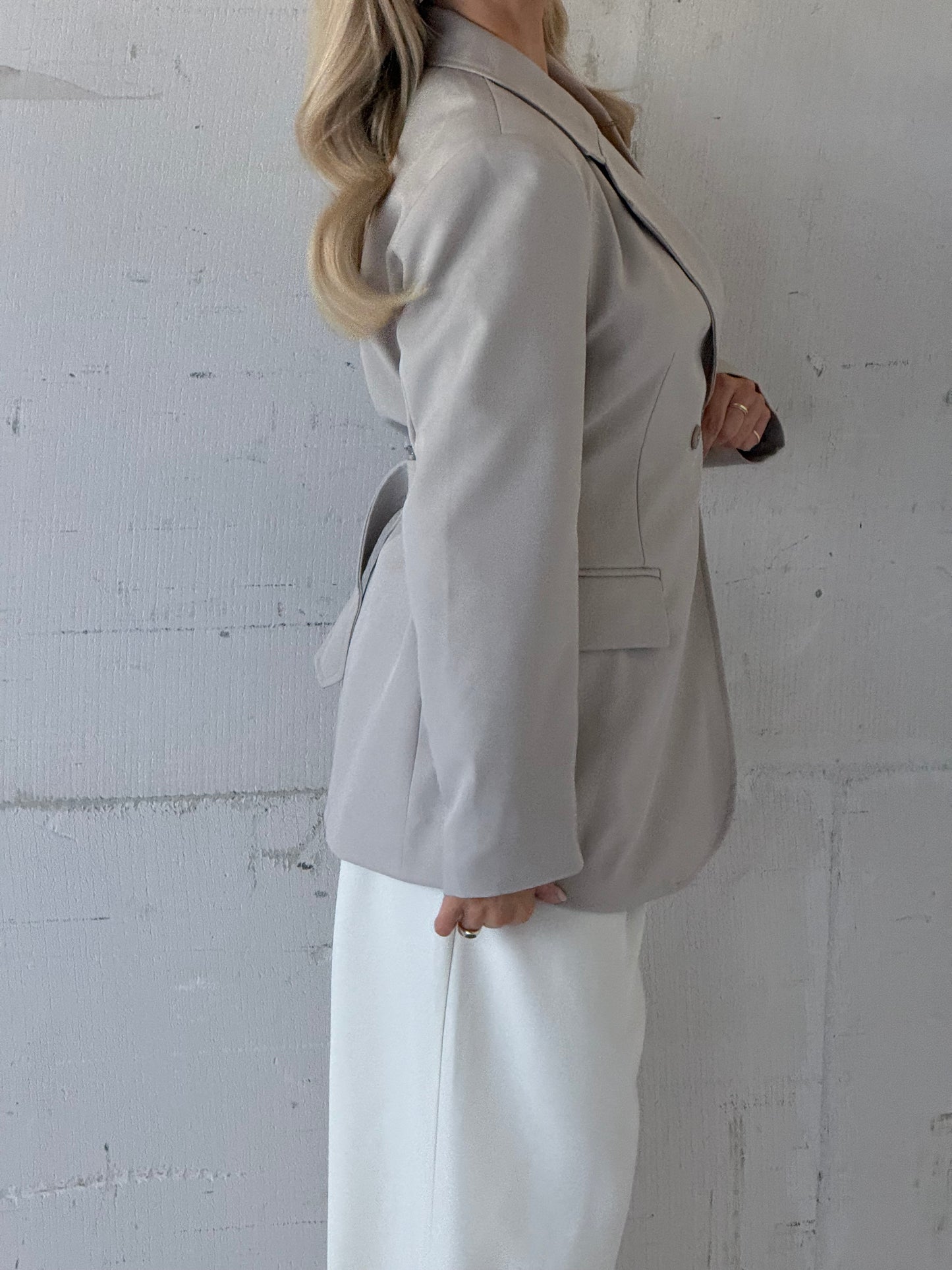 Colbert getailleerd taupe