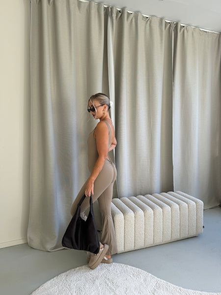 Body suite sport set taupe