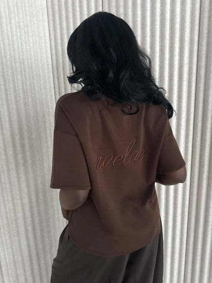 noeloe shirt oversized bruin