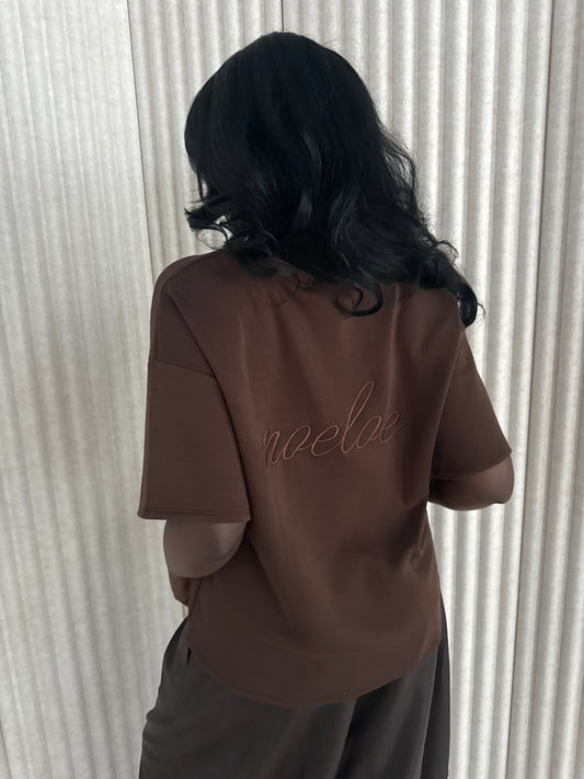 noeloe shirt oversized bruin