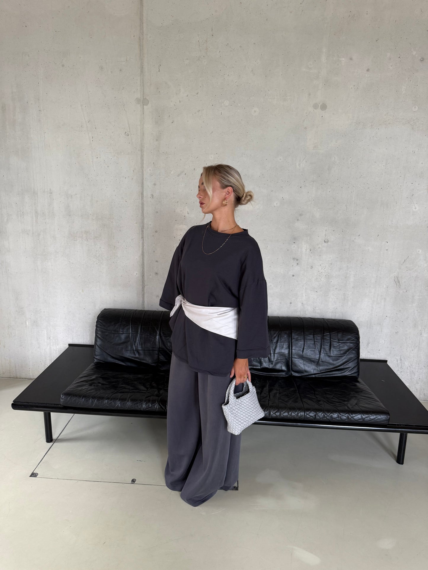 Shirt oversized donker grijs