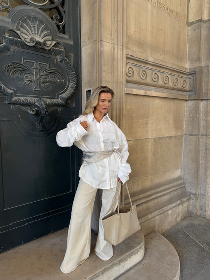 Witte oversized blouse