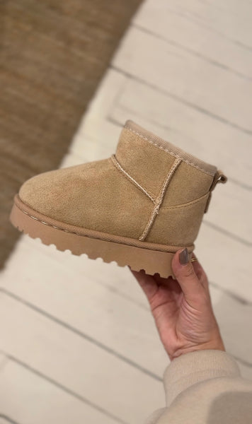 Enkel laarsjes beige