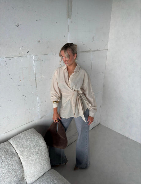 Blouse met knoop