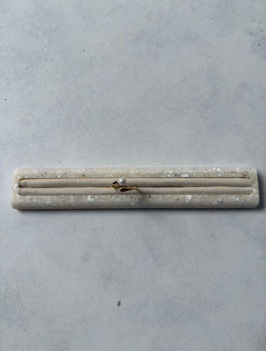 Ring pearl double