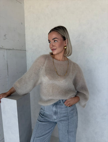 Trui luxe beige