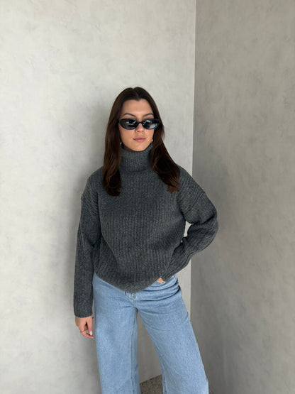 Col trui donkergrijs