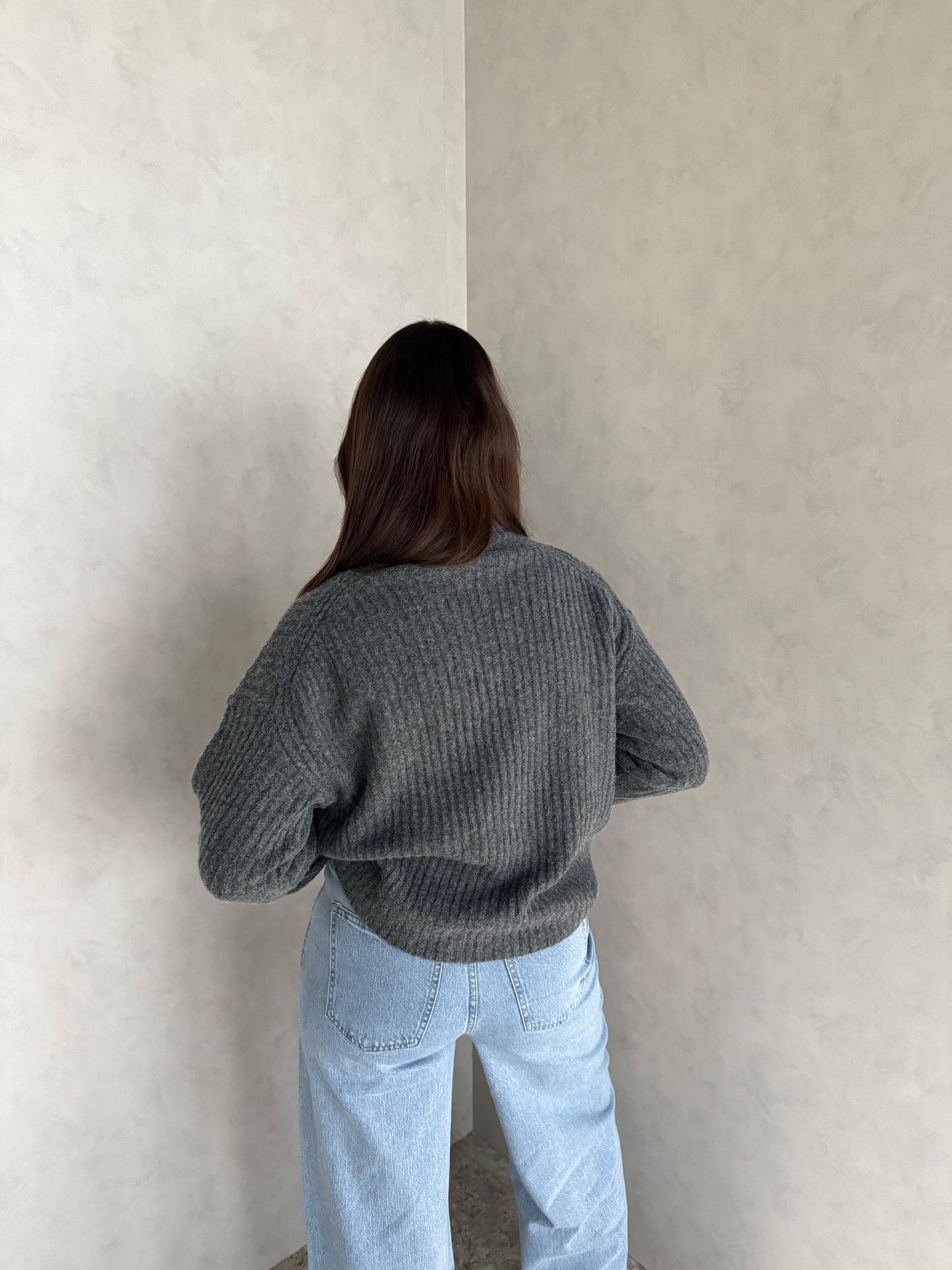 Col trui donkergrijs