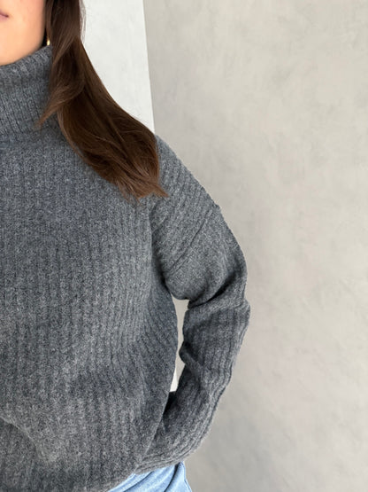 Col trui donkergrijs