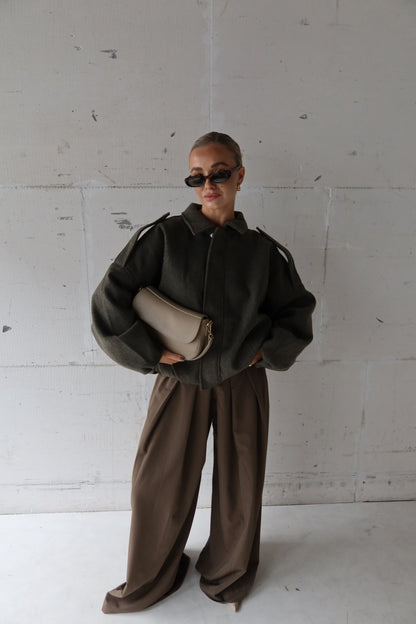 Bomber green/grey