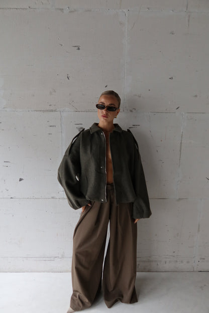 Bomber green/grey