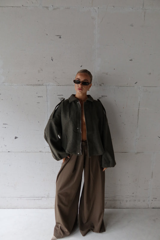 Bomber green/grey
