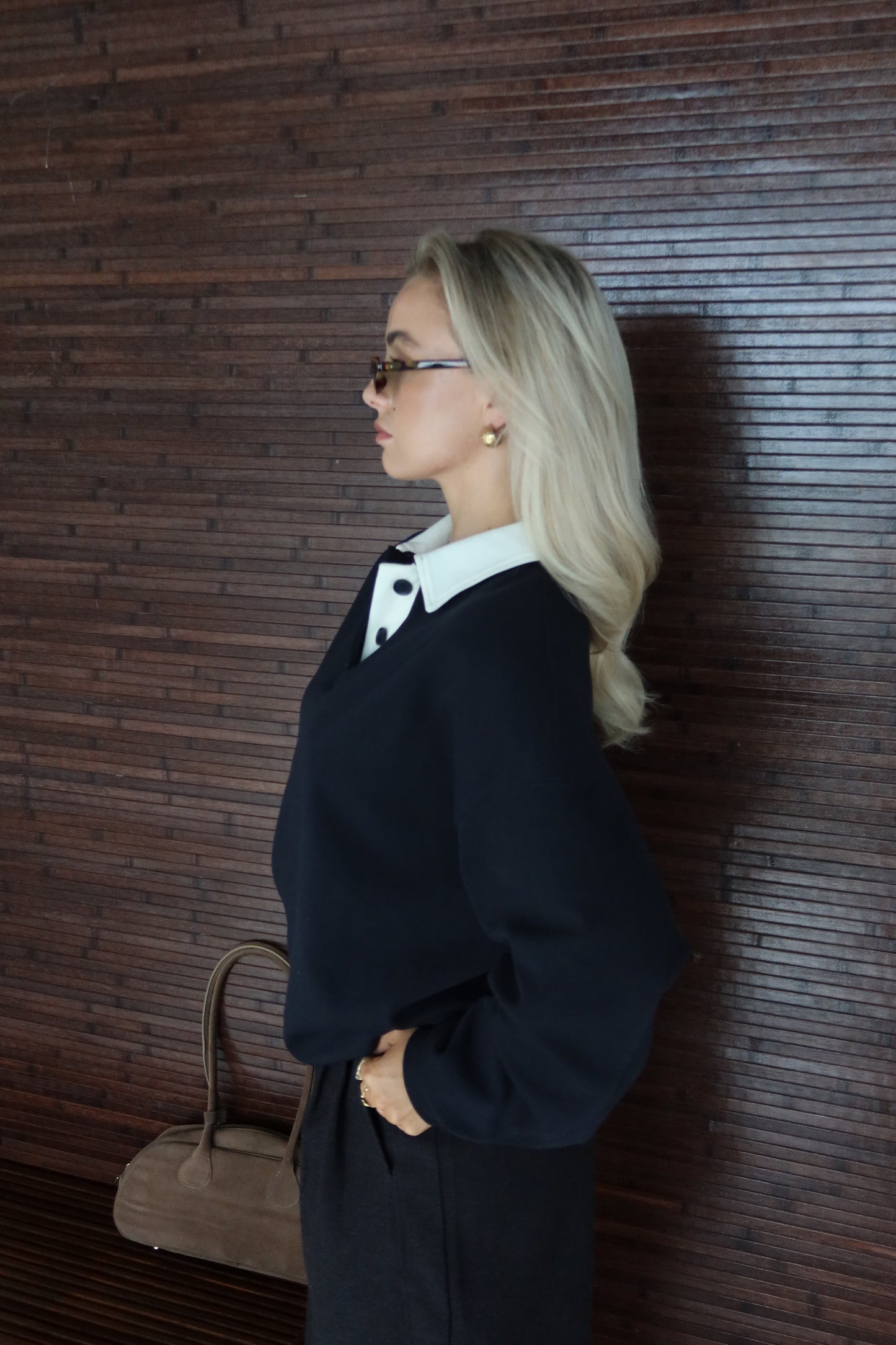 Polo trui donkerblauw