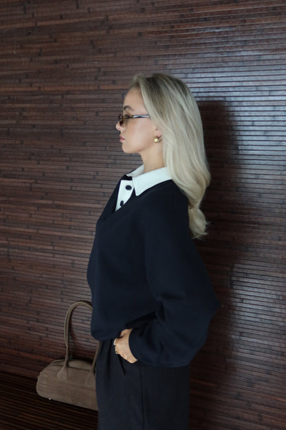 Polo trui donkerblauw