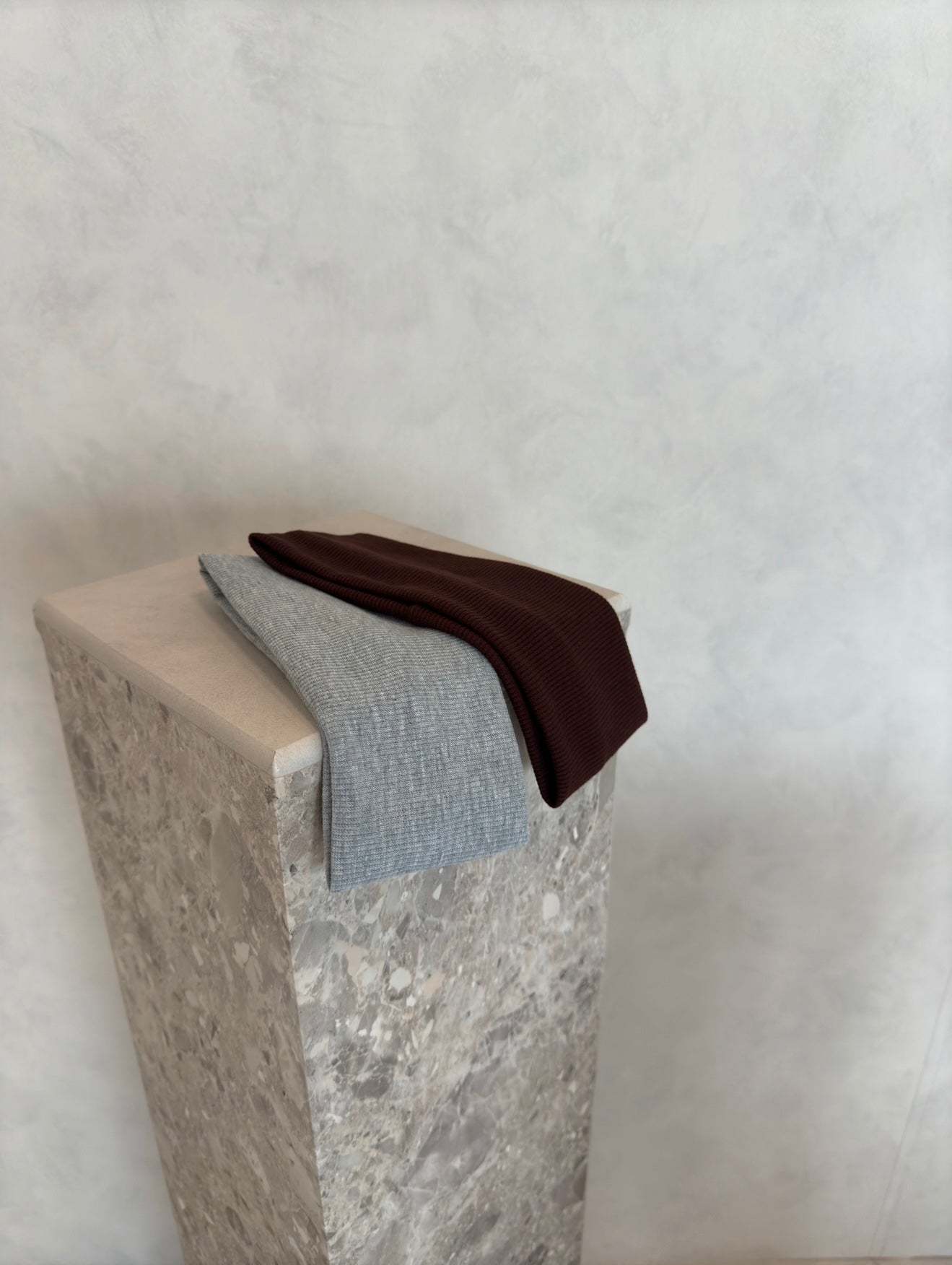 Haarband rib bruin